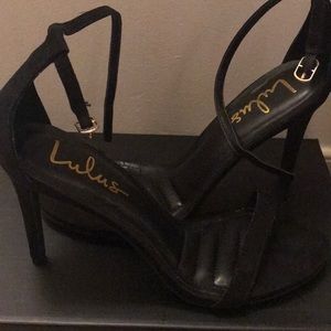 Black Ankle Strap Heels
